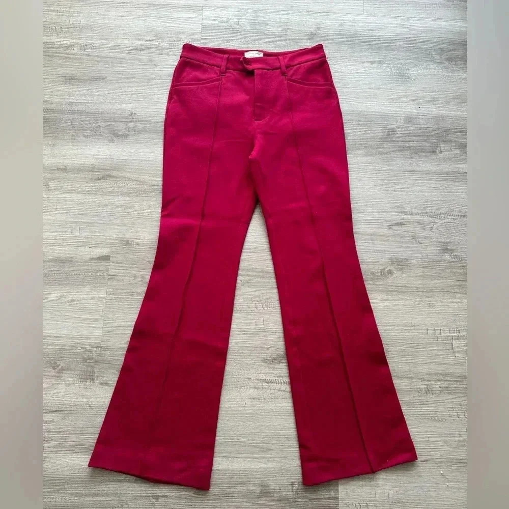 Anthropology the essential trousers Sz 6 beautiful color stretch corporate girly